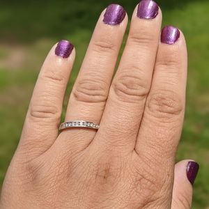 Genuine 1/4 carat diamond wedding band